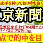 【東京新聞杯2025】◎良い決め手があって枠も良いところに入ったあの穴馬から！