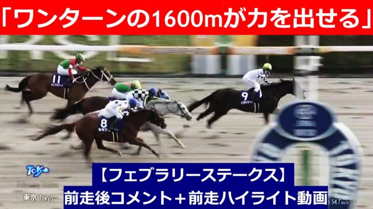 推奨馬⑤頭！【フェブラリーステークス　2025】前走後騎手コメント＋過去レースハイライト