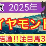 【ダイヤモンドステークス2025】蓮の競馬予想