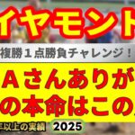 ダイヤモンドステークス2025競馬予想