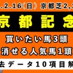 【京都記念2025】過去データ10項目解析!!買いたい馬3頭と消せる人気馬1頭について(競馬予想)