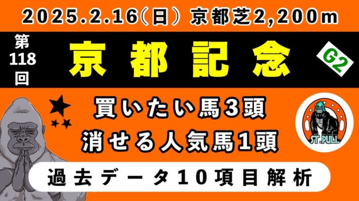 【京都記念2025】過去データ10項目解析!!買いたい馬3頭と消せる人気馬1頭について(競馬予想)