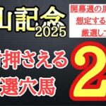 【中山記念2025】厳選穴馬予想！近年の開幕週の馬場傾向や想定される展開から激走の可能性秘める2頭を公開！