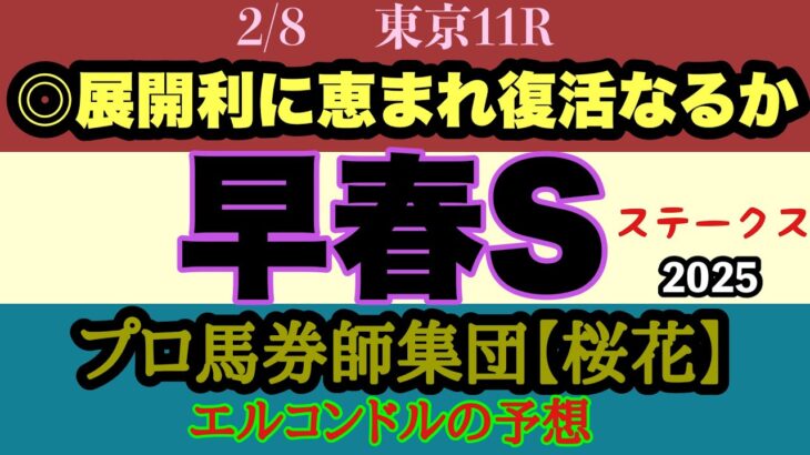 エルコンドル氏の早春ステークス2025予想！！23年ダービー3着のハーツコンチェルトと昨年のダービー4着サンライズアースが激突！展開面からどちらに流れが向くか！