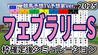 【フェブラリーステークス2025】【競馬予想TV予想家Ver.】ウイポ枠確定後シミュレーション コスタノヴァ エンペラーワケア ミッキーファイト ペプチドナイル サンライズジパング #3299