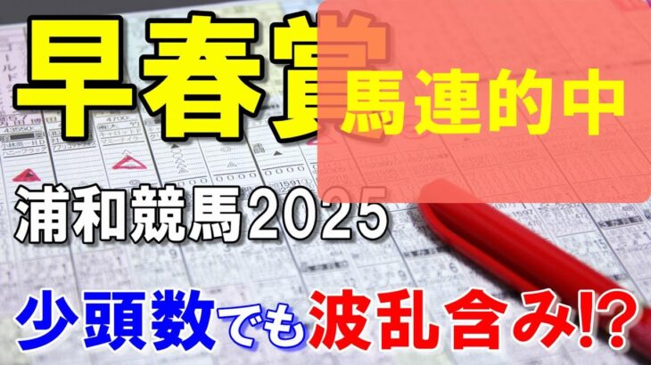 早春賞2025【浦和競馬予想】混戦ムードの２０００m戦