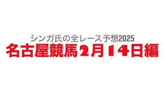 2月14日名古屋競馬【全レース予想】2025サファイアオープン