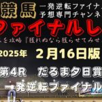 『本番でも健闘をと期待を込めて④マイネルシトラスの５連勝だ！』Mrファイナルレースの高知競馬予想20250216版