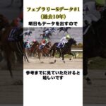 フェブラリーSデータ2025【1】#フェブラリーステークス #競馬 #競馬予想 #競走馬 #フェブラリー