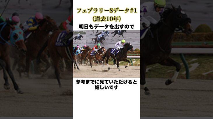 フェブラリーSデータ2025【1】#フェブラリーステークス #競馬 #競馬予想 #競走馬 #フェブラリー