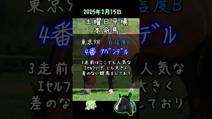 【競馬予想】土曜日平場レース_本命馬予想 #Shorts