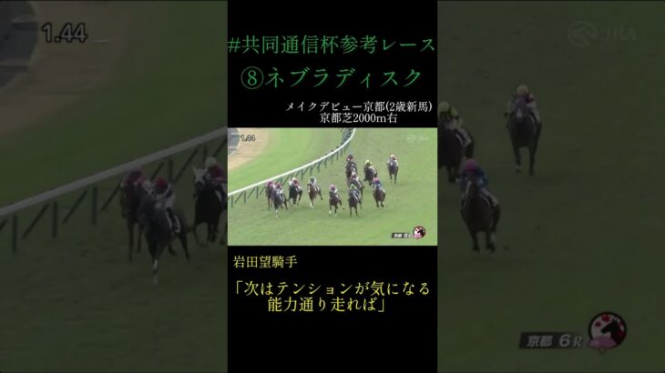 ［共同通信杯］ネブラディスクがクラシック戦線目指す！　#競馬#競馬予想#shorts#共同通信杯#武豊