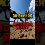 【競馬の魔法の法則】儲かる馬券の買い方！