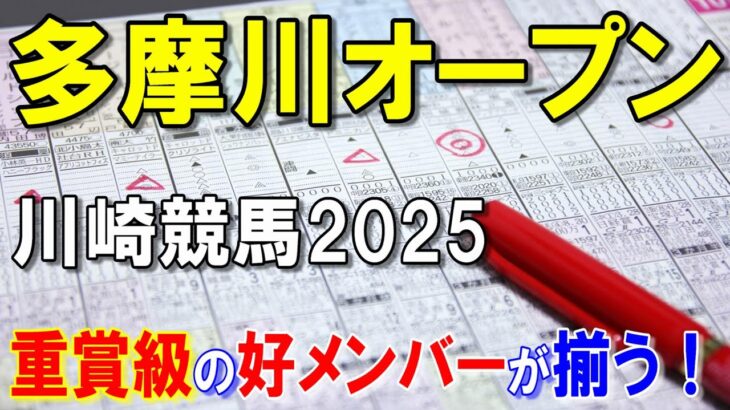 多摩川オープン２０２５【川崎競馬予想】上位拮抗も伏兵にも注意！？