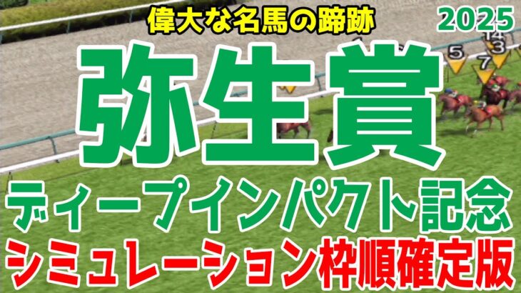 弥生賞ディープインパクト記念2025 枠順確定後シミュレーション【競馬予想】【展開予想】ナグルファル ミュージアムマイル ヴィンセンシオ ジュタ クラウディアイ アスクシュタイン