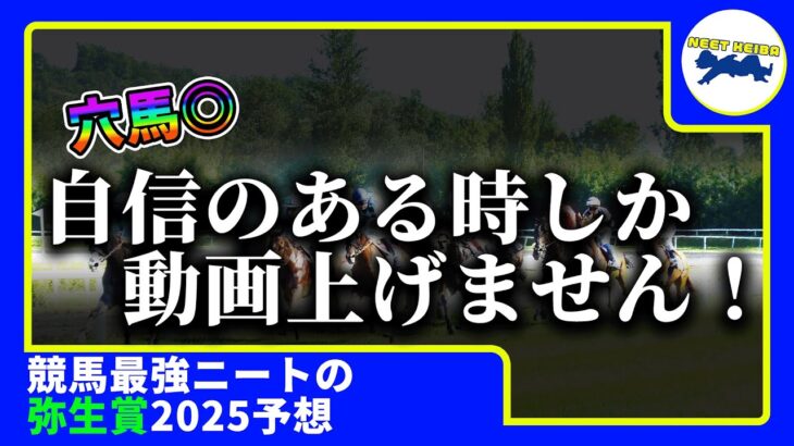 【弥生賞　2025　予想】自信のある時にしか動画を上げないニート、弥生賞（ディープインパクト記念）の動画を出す！！！#ニート　#競馬予想　#馬券のミカタ　#ミュージアムマイル　#ヴィンセンシオ