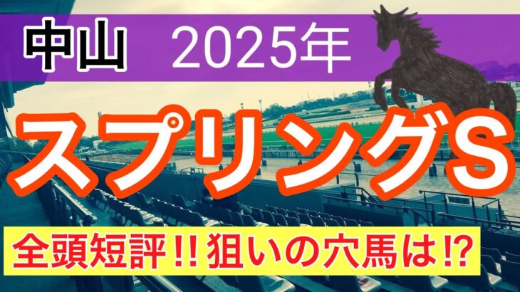 【スプリングステークス2025】蓮の競馬予想(全頭短評)