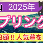 【スプリングステークス2025】蓮の競馬予想(注目穴馬3頭)