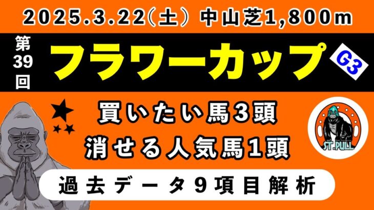 【フラワーカップ2025】過去データ9項目解析!!買いたい馬2頭と消せる人気馬1頭について(競馬予想)