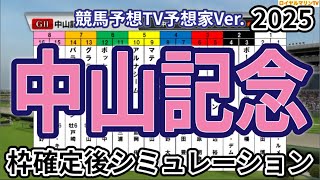 【中山記念2025】【競馬予想TV予想家Ver.】ウイポ枠確定後シミュレーション シックスペンス エコロヴァルツ ソウルラッシュ アルナシーム マテンロウスカイ #3314