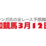 3月12日高知競馬【全レース予想】2025アメガエリノの滝特別