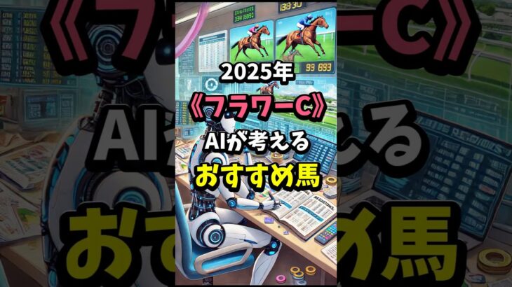 フラワーカップのおすすめ馬をAIが考える #競馬 #競馬予想 #中央競馬予想 ##中央重賞
