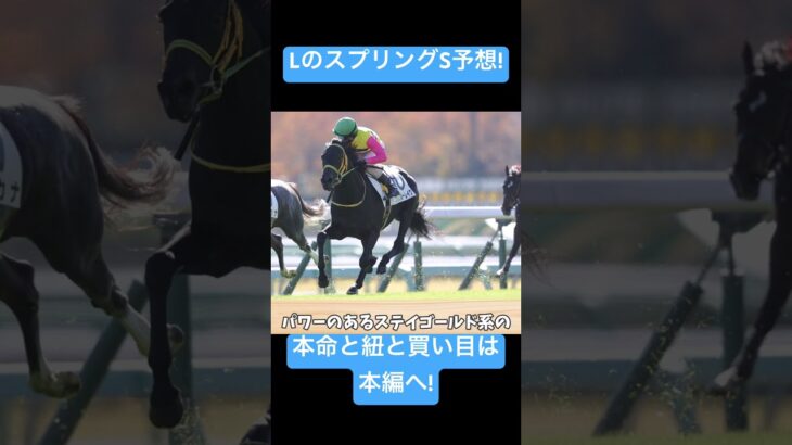 Lがスプリングステークスを予想してみた!#競馬　#競馬予想 #スプリングステークス