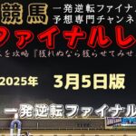 『久々の不良馬場だが無難な選択は金と黒か？』Mrファイナルレースの高知競馬予想20250305版