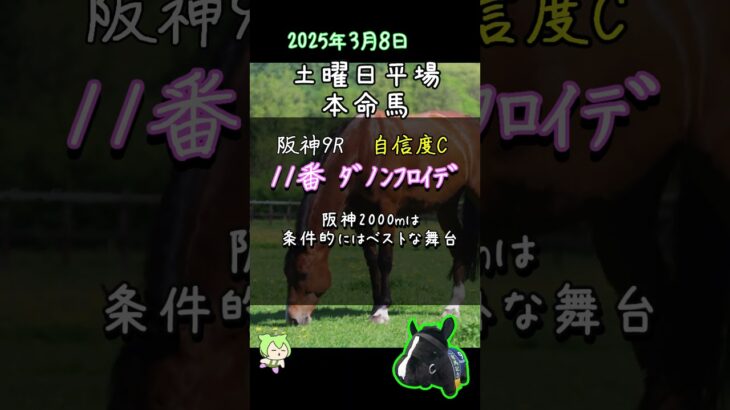 【競馬予想】土曜日平場レース_本命馬予想 #Shorts