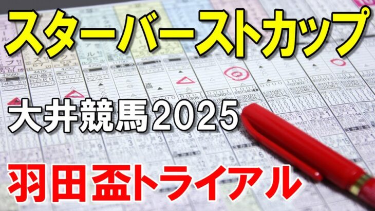 スターバーストカップ２０２５【大井競馬予想】全勝でクラシック戦線へ！？