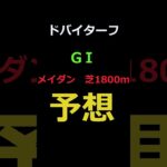 ドバイターフ2025の予想 #Shorts #競馬予想 #ドバイ #ドバイターフ