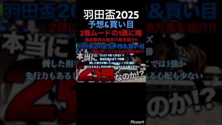 【羽田盃2025予想】2強ムードに喝!!激走期待の人気薄地方馬はこいつだ! #競馬 #競馬予想 #羽田盃 #ギャンブル #地方競馬 #jra #ウマ娘プリティーダービー #ウマ娘