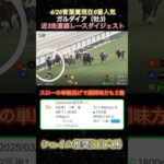 【ガルダイア】青葉賞現在6番人気穴馬！近3走ダイジェスト  #競馬  #青葉賞  #ガルダイア  #shorts