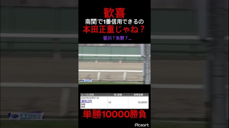 【最強】南関は迷ったら本田正重の単勝買えばいいんですよ #競馬 #競馬予想 #jra #地方競馬 #ギャンブル #ウマ娘 #ウマ娘プリティーダービー