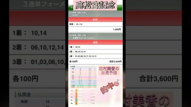 #競馬 #競馬予想 #北村美香のお馬予想 #高松宮記念#大阪杯#桜花賞#皐月賞#チャンネル登録お願いします