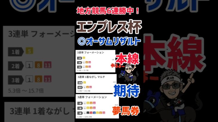 【エンプレス杯 2025】そろそろ負けそう◎オーサムリザルト#競馬予想 #地方競馬予想 #川崎競馬 @kojirou0828