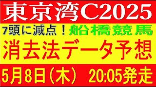 東京湾カップ2025（船橋競馬）⚠️7頭に減点！消去法データ予想
