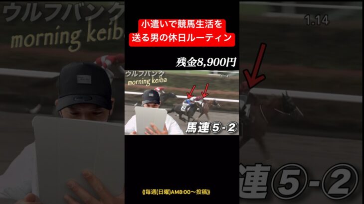 小遣いを使って土曜日の朝から競馬三昧！毎週日曜8:00動画🆙!! #競馬 #大予想 #競馬予想