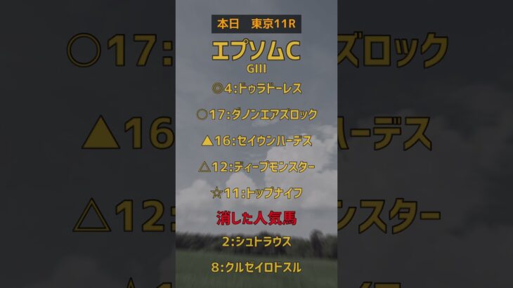 【エプソムC】ルメさん頑張れ🔥🔥#エプソムc #競馬 #予想
