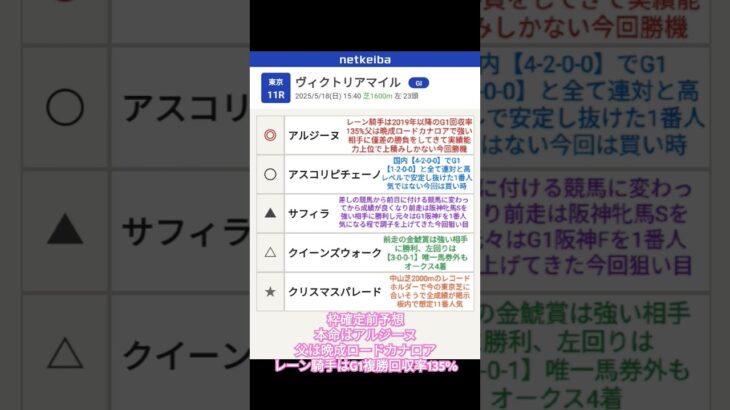 #ヴィクトリアマイル #競馬予想 #アルジーヌ#アスコリピチェーノ#サフィラ#クイーンズウォーク #クリスマスパレード #ラーメン居酒屋 #本庄ラーメン #馬券予想 #ヴィクトリアM