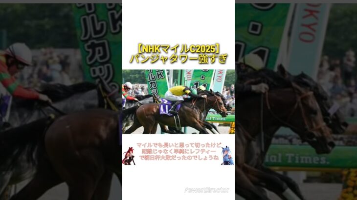 【NHKマイルC2025】パンジャタワー強すぎ　#競馬