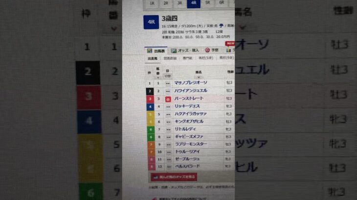 単勝 #プロセカ #shortvideo #競馬 #東京スポーツ杯2歳ステークス #競馬予想 #中央競馬予想 #vtuber #プロスピa #凱旋門賞 8.7倍的中