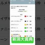 新潟大賞典予想　#競馬予想
