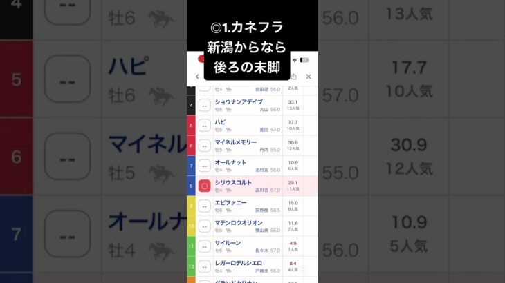 新潟大賞典の最終見解です、見えるか秋が #競馬 #競馬予想 #中央競馬 #中央競馬予想 #新潟競馬 #新潟競馬場 #新潟競馬予想 #新潟大賞典