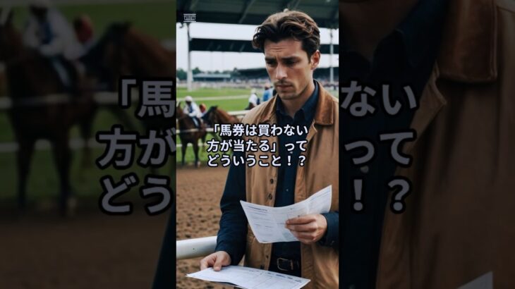 【競馬する人必見！！】馬券は買わない方が当たる！？ #競馬 #馬券 #武豊 #競馬予想