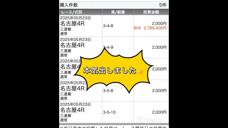 本気出した結果、、、　#競馬#競馬好き#競馬予想#地方競馬#中央競馬#趣味#楽しい