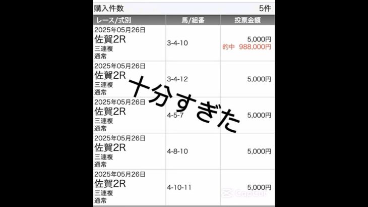 十分すぎる結果でした！　#競馬予想#競馬好き#競馬初心者#在宅ワーク#在宅