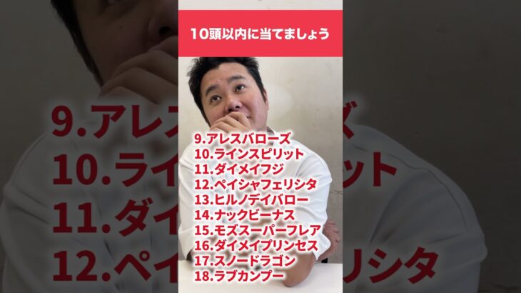 10頭以内に当てましょう#中央競馬予想 #中央競馬 #競馬#クイズ