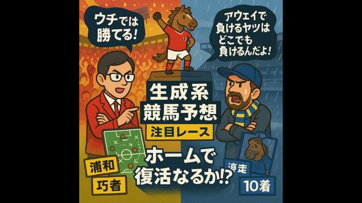 【浦和10R】移籍で覚醒！？ブランド力で大激論！#競馬予想 #浦和競馬 #地方競馬 #ドンアレス #小久保智厩舎 #移籍馬 #コント #ラジオ #生成系競馬予想