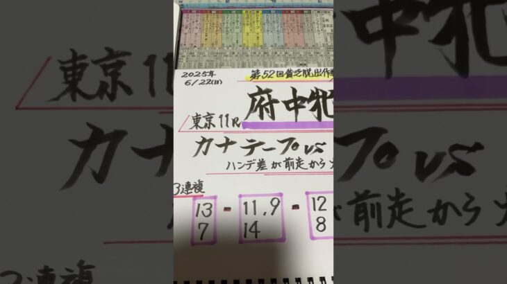 【競馬予想】東京11R 府中牝馬ステークス🏇前走からハンデ差大馬軸🧐